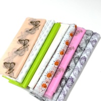 Papier de soie blanc imprimé avec logo de marque personnalisé, papier d'emballage pas cher, motif et texte personnalisables, papier recyclé pour cadeau