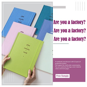 Hàng loạt nhỏ biểu tượng tùy chỉnh sinh thái thân thiện cuộc họp máy tính xách tay A4 A5 A6 không thấm nước bìa cứng vải kế hoạch may ràng buộc sữa - Product Image 4