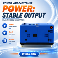 Générateurs Diesel Silencieux Mobiles 10kW 12kW 15kW 20kW 25kW 30kW 40kW 50kW 12kVA 15kVA 20kVA 25kVA 40kVA 50kVA 60kVA pour Usage Domestique