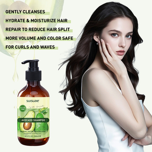 Groothandel Aangepaste Private Label Natuurlijke Biologische Avocado Sulfaatvrije Verzorgende Haarherstellende Shea Butter Shampoo en Conditioner - Product Image 6