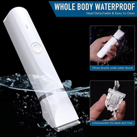 2Elecpet 4 en 1 Kit de toilettage multifonctionnel pour animaux de compagnie Tondeuse à cheveux à faible bruit Tondeuse à griffes et broyeur à ongles rechargeable