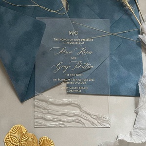 Invitaciones de Boda Personalizadas de Alta Gama con Impresión Tipográfica, Papel de Algodón Repujado, Tarjetas de Invitación de Matrimonio para Boutique de Lujo - Product Image 2