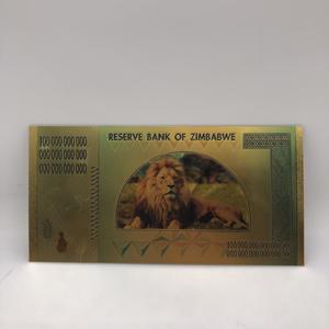 Billete de Banco de Oro de Zimbabue de 100 Quintillones de Dólares, Conmemorativo, de Colección, con Número de Serie Diferente y Recubrimiento UV - Product Image 4