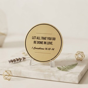 Moneta Commemorativa Placcata Oro con Versetto Biblico Cristiano, Incisione Laser, Moneta Religiosa, Regalo di Fede e Preghiera - Product Image 3