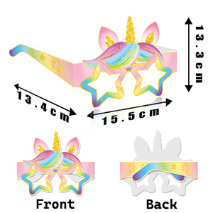 Lunettes drôles sur le thème de la <span class=keywords><strong>licorne</strong></span> pour accessoires photo d'<span class=keywords><strong>anniversaire</strong></span> et décorations de fête - Product Image 6