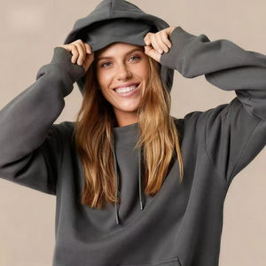 <span class=keywords><strong>Felpa</strong></span> <span class=keywords><strong>con</strong></span> <span class=keywords><strong>Cappuccio</strong></span> Oversize <span class=keywords><strong>con</strong></span> Mascherina Integrata Unisex in Morbido Pile Pullover <span class=keywords><strong>con</strong></span> <span class=keywords><strong>Cappuccio</strong></span> per Uomo <span class=keywords><strong>Donna</strong></span> Abbigliamento Casual - Product Image 4