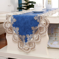 Nappe de table TV TaiGen en viscose de luxe léger, motif uni, imperméable, résistante à l'huile, sans lavage, pour tables longues