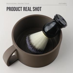 Vente en gros Nouveau design Outil professionnel <span class=keywords><strong>de</strong></span> salon en plastique durable Bol à savon à raser réutilisable Bol à mousse à raser pour usage domestique - Product Image 6