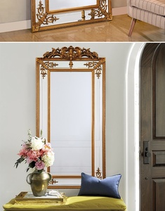 Gỗ vòm gương mộc mạc đóng khung nghệ thuật Deco tường gương trang trí mô hình cổ điển tác phẩm điêu khắc tuyệt đẹp gương - Product Image 2