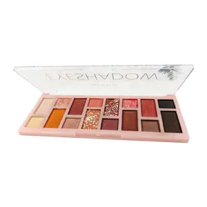 16 màu sắc trang điểm PALETTE EYE SHADOW tùy chỉnh tạo nên bán buôn OEM cao tỏa sáng và sắc tố bóng mắt