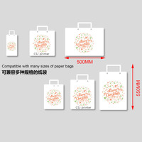 Machine d'impression numérique entièrement automatique portable pour sacs en papier CSJ-297ZD, sans fabrication de plaques, imprimante en une seule passe