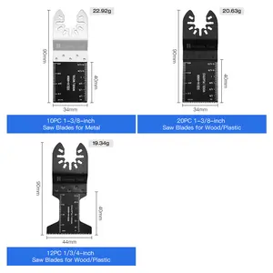 42 Kits de cuchillas multiherramienta profesionales para madera, plástico, Metal, liberación rápida, hojas de sierra oscilantes duraderas, aptas para la mayoría de los modelos