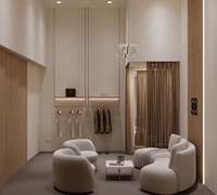 Présentoirs de vêtements haut de gamme, étagères pour vêtements, mobilier pour boutique de vêtements, décoration intérieure pour la vente au détail