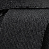 Bande élastique en tissu sergé chevron rayé blanc et noir de 25 mm, haute élasticité, en spandex/nylon, pour vêtements, vente en gros
