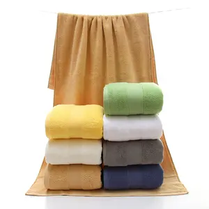 Serviette de bain en coton 70x140cm en stock Taille personnalisée couleur