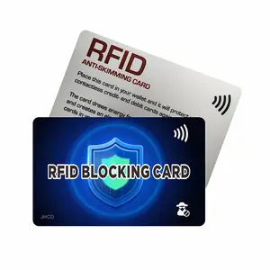 批发定制徽标防盗信用卡安全保护器rfid nfc阻止卡