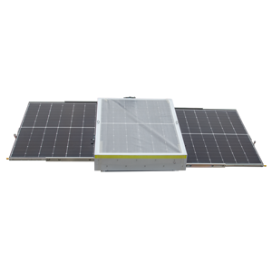 <b>Solar</b> Energy Assembly Three <b>Panels</b> Mibile Surveillance Trailer - Product Image 1