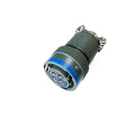 Conector Circular de 5 Pines MS3116F, Acoplamiento Tipo Bayoneta de Alta Resistencia, Contactos Chapados en Oro, Abrazadera para Cable, Especificaciones Militares