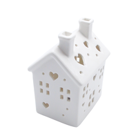Ensemble de Villages de Noël en Gros : Maisons Modernes en Porcelaine Blanche, Ornements en Céramique pour la Décoration Intérieure