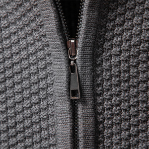 JAC22 W2013 Nueva Chaqueta de Lana de Alta Calidad para <span class=keywords><strong>Hombre</strong></span>, Cárdigan de Invierno con Cierre de Cremallera - Product Image 4