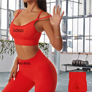 Conjuntos Deportivos de 2 a 5 Piezas para Mujer, Talla Grande, Transpirables, Sin Costuras, Acanalados, para Yoga, Gimnasio y Fitness, 2023 - Product Image 3