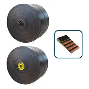 180 degree EP100 4Ply 10mm thickness heat resistant conveyor belt