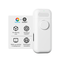 Traducteur vocal portable ODM AI pour la santé, microphone ChatGPT, enregistreur vocal ABS de poche, Wi-Fi, 100 langues, 8 heures d'autonomie de la batterie
