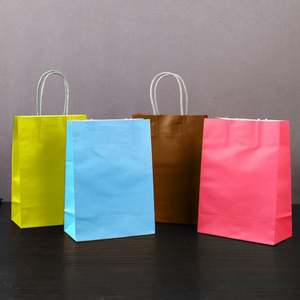 Custom logo Tote Paper Packaging Bag Takeout Brown Kraft Paper Bag Handle Handheld Luxury Art Jewelry Gift Shopping Paper Bag - Product Image 5