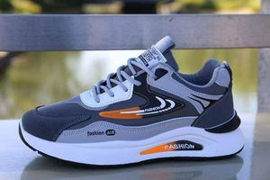 Chaussures de sport à lacets pour hommes, nouvelle mode, polyvalentes, décontractées, en maille respirante, baskets tendance pour étudiants, style de marche - Product Image 4