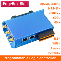 Controlador PLC Industrial con Gateway IOT, USB, GPSTCP, RTC, RS485, 4G LTE, WiFi, Compatible con Linux OpenWRT para Programación de PLC