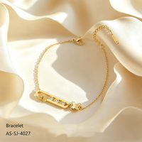 Bracelet à pendentif fleur en acier inoxydable plaqué or 18 carats, anti-corrosion et inaltérable, bijoux pour femme, idéal pour les soirées – Vente chaude