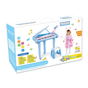 Instrumentos Musical Micrófono Órgano electrónico Juguete Plástico Niños Piano Juguete educativo Órgano electrónico - Product Image 3