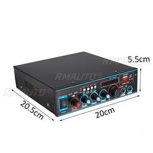 Amplificateur de puissance stéréo pour voiture 800W 12V220V HIFI 2CH, radio FM Bluetooth, amplificateurs de cinéma maison, système audio pour subwoofer musical - Product Image 6