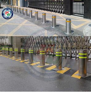 Bolardos Hidráulicos Retráctiles Automáticos ZKID K4 K8 de 900 mm, Acero Inoxidable, Capacidad de Carga de 3000 kg, para Estacionamiento de Automóviles, Entrada de Vehículos, Residencial - Product Image 4