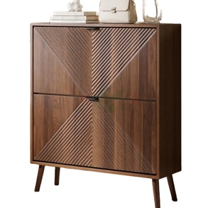 <span class=keywords><strong>Scarpiera</strong></span> Moderna in Legno Resistente <span class=keywords><strong>con</strong></span> Cuscino e Cassetto, a 2 Livelli, Ecologica e Salvaspazio per Soggiorno - Product Image 1