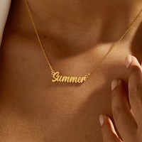 Collar de Acero Inoxidable con Logotipo 2D 3D Personalizado para Hombre y Mujer, Joyería Plateada a la Moda, Logotipo Personalizado, Directo de Fábrica