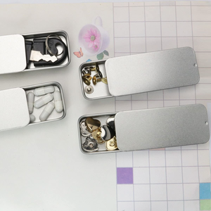 70x40x13mm OEM ODM Boîte en fer-blanc avec couvercle coulissant Emballage personnalisé pour chewing-gum et cosmétique Matériaux recyclés - Product Image 5