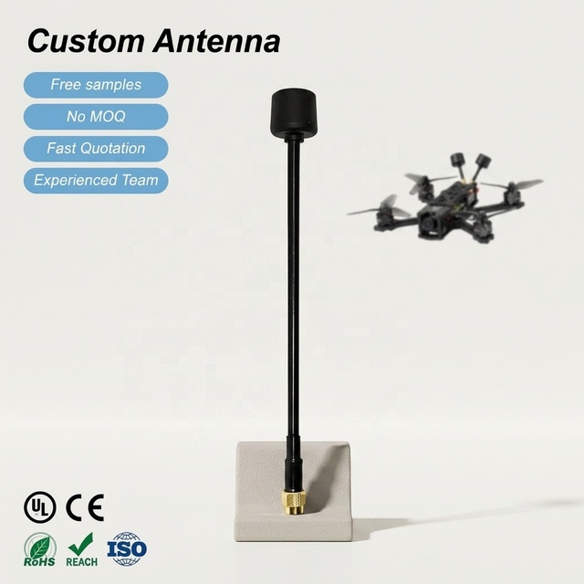 5.8GHz Long Range FPV Antenna, 2.5db High Gain LHCP SMA Male Antenna Compatible with FPV RC Drone