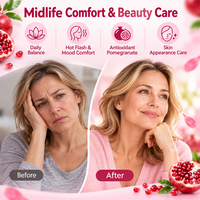 Gummies pour femmes d'âge mûr à marque privée OEM, mélange botanique de grenade, sans sucre, supplément nutritionnel quotidien, vente en gros usine