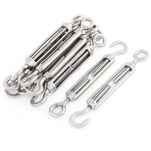 304 Aço Inoxidável <span class=keywords><strong>Rigging</strong></span> Parafuso Us Tipo Drop Forged <span class=keywords><strong>Turnbuckles</strong></span> com Mandíbula e Mandíbula 3/8 Wire Rope Tensão Tensor com Bloqueio Porca - Product Image 3