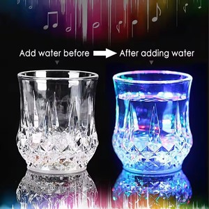 Luminous <b>LED</b> Flashing Glowing Drinking Cup Water Liquid Activated <b>Light</b> up Wine Glass Cup Mug Festival Party <b>Bar</b> Home Decor - Product Image 2