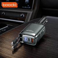 Pengisi Daya Mobil Toocki Safe dengan Perlindungan Tegangan Lebih/Kurang, Output Maksimum 105W 180 °   Sudut yang Dapat Disesuaikan untuk Pengisian Daya Perangkat Penumpang
