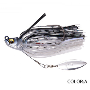 Esca Artificiale in Acciaio Inox, Spinner Rotante Composito con Ganci, Esca Sonora per <span class=keywords><strong>Pesca</strong></span> in Acqua Dolce e Mare, per Spigola - Product Image 6