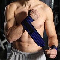 En gros, Bandes de poignet élastiques personnalisables avec logo pour haltérophilie, musculation, powerlifting et fitness