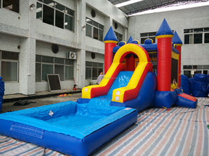 Commerciële Outdoor Pvc Kids Opblaasbare Verjaardagstaart Uitsmijter Kasteel Combo Te Huur Feesten Met Blower - Product Image 3