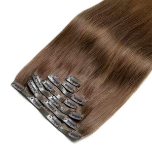 ผมจริงแบบคลิปพียูแบบมองไม่เห็นผมต่อทำจากหนังผมตรงแบบหนีบ - Product Image 2