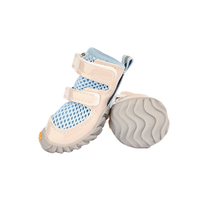 Chaussures pour chien en maille respirante, lot de 2, semelle en caoutchouc antidérapante, fermeture Velcro réglable, bottes pour animaux de compagnie, protection des pattes, sandales pour chiens de petite et moyenne taille