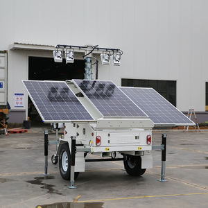 Tour d'éclairage mobile OEM/ODM, tour d'éclairage solaire au design unique, remorque de tour d'éclairage solaire - Product Image 1