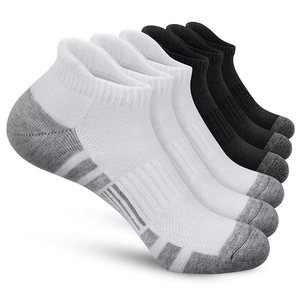 Wholesale Custom Logo Women Men Cotton Sports Mesh <b>Running</b> Hiking Athletic Cushioned Solid Color Boat Ankle <b>Sock</b> High Quality - Product Image 5