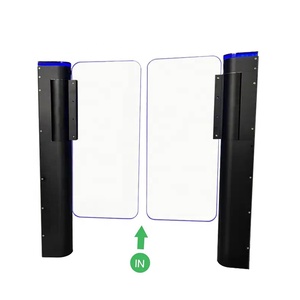 Kiểm soát truy cập hệ thống RFID lối ra tự động cho người đi bộ Tốc độ cửa turnstile Nhận dạng khuôn mặt chống va chạm Flap rào cản ga - Product Image 5